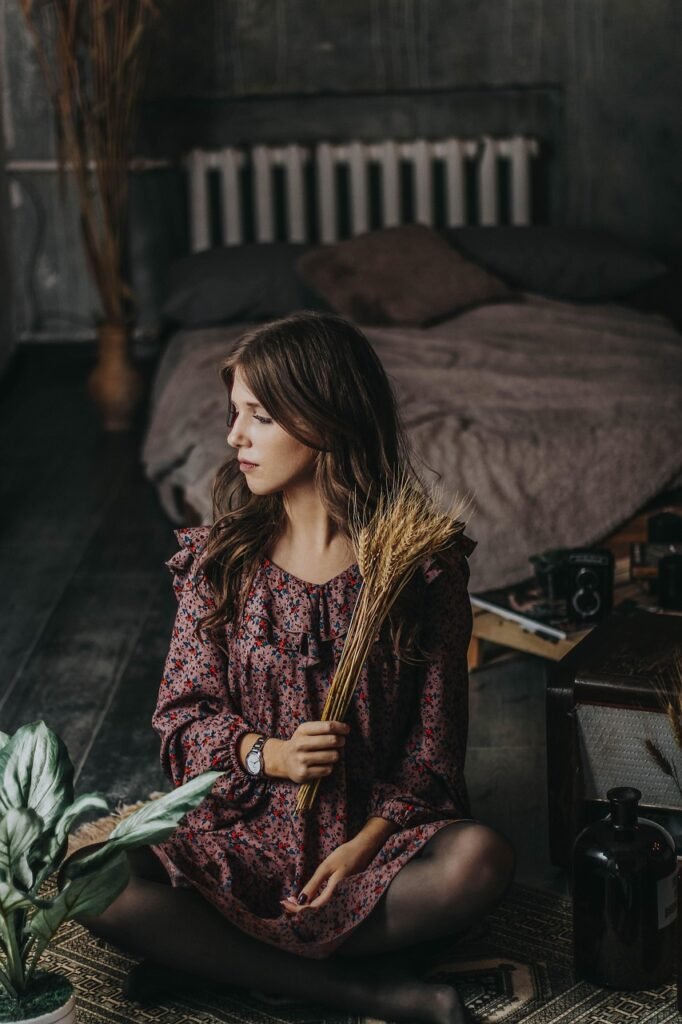girl, flower background, model, woman, beauty, posture, beautiful flowers, flower wallpaper, portrait, eyes, people, hairstyle, nature, hair, flowers, indoors