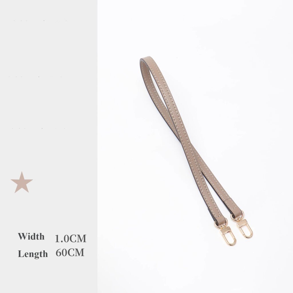 leather purse strap replacement crossbody handbag long adjustable for lv bag (grey)