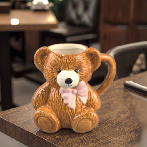 teddy bear shaped coffee mug