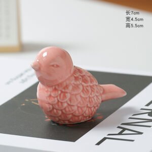 Cute ceramic bird ornaments
